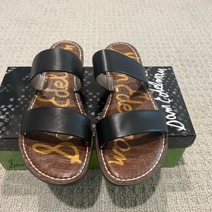 Sam Edelman black Gala slide sandals